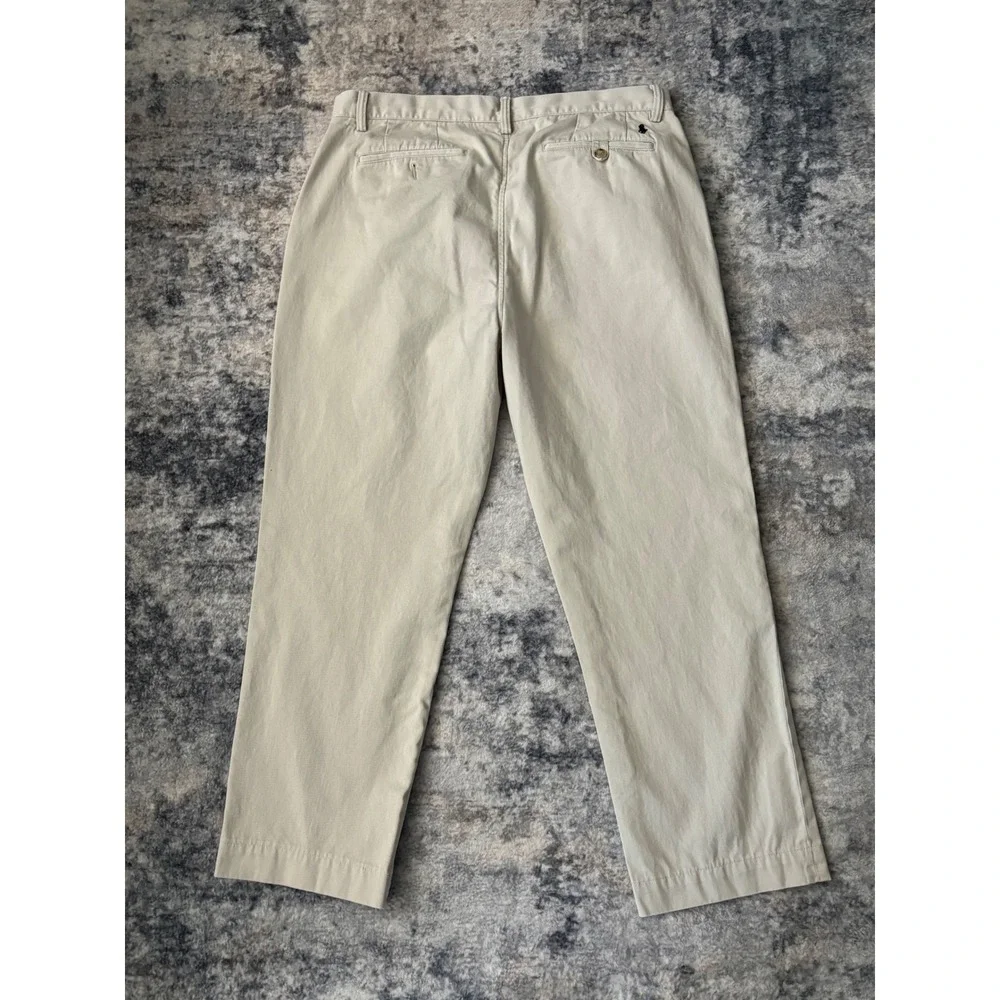 Polo Ralph Lauren Mens‎ Size 35x30 Classic Fit Chinos Khaki Cotton Twill Pants